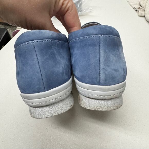 Aravon Blue Suede Loafer Shoes Womens 12 Casual Flats Comfort Casual Preppy - Picture 4 of 10